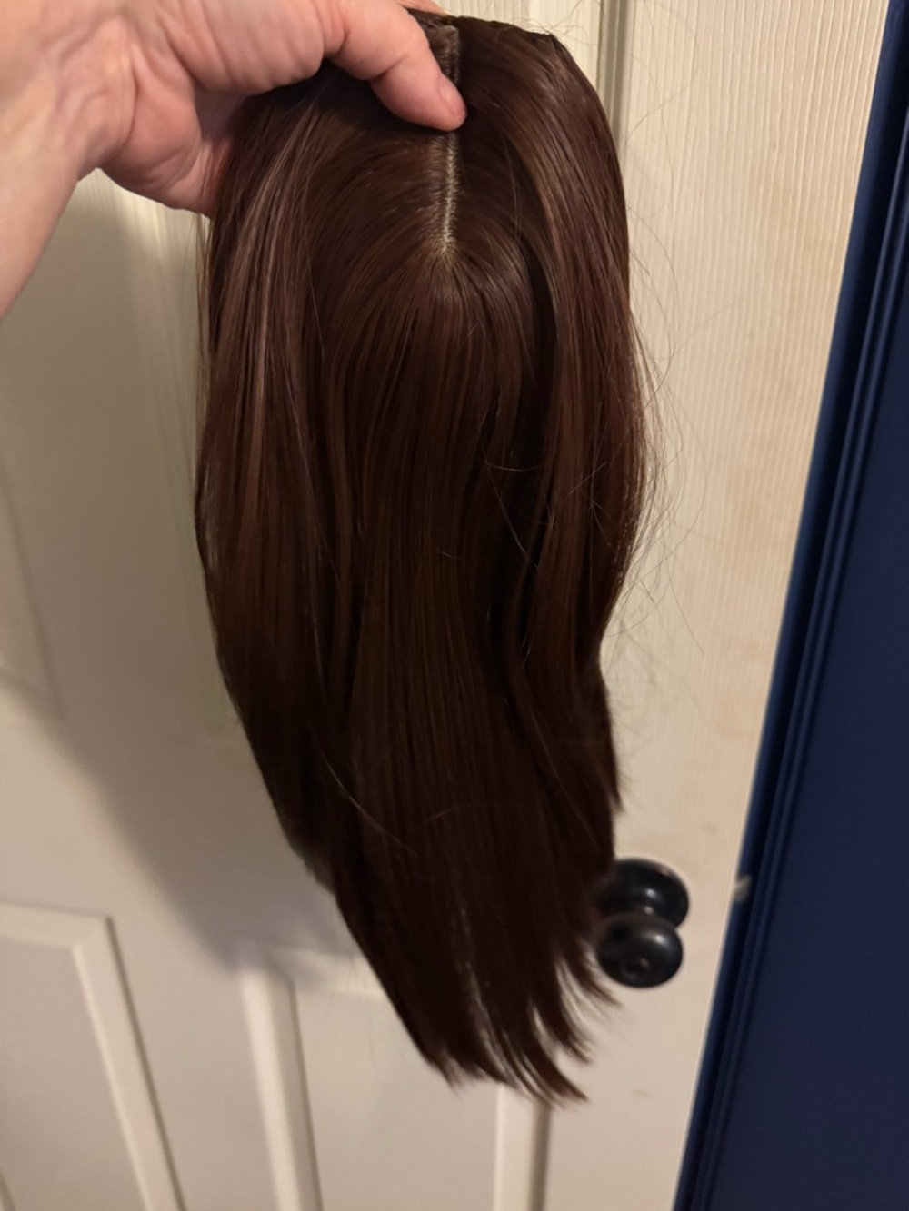 Auburn Brown Clip-In Hair Topper - Natural Shine